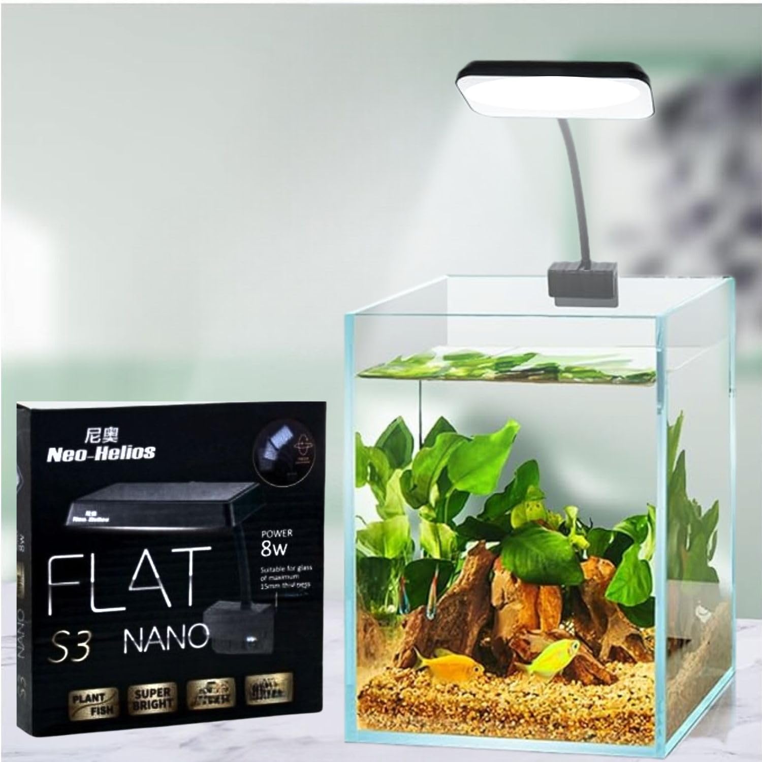 VAYINATO Neo Helios Nano S3 | 8 Watts Clip On Aquarium LED Light